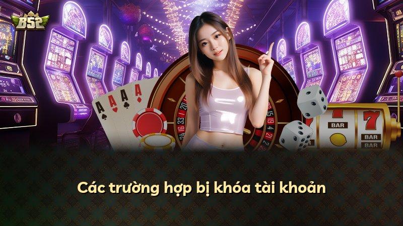 Các trường hợp bị khóa tài khoản